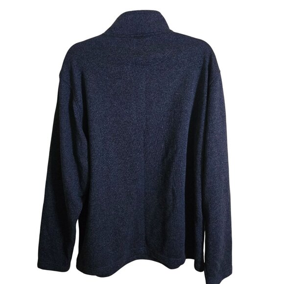 Izod NWT Heather Blue 1/4 Zip Pullover Size XL - Picture 3 of 10